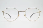 Gucci GG0835O Gold Black Blue Red Oval Eyeglass Frame New. Price: $204.88.