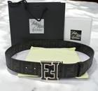 Fendi Belt Black Unisex Silver Buckle For Mens 36 38 Pants Waist Pre-owned. Price: $188.00.