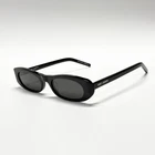Saint Laurent Sl 557 Oval Sunglasses Black Dark Grey Lens Unisex 53-20-145 New. Price: $138.00.
