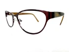 Dea Eyewear Brown Metal Cat Glasses Lucite Temples DE02031 Grazia 55 18 140 Pre-owned. Price: $22.00.