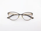 Kay Unger Eyeglasses, Frames Only, K213 Blk, 55-17-145, Metal/plastic,black/gold Pre-owned. Price: $34.99.