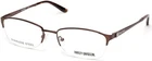 Harley Davidson HD0541 049 Brown Metal Semi Rimless Eyeglasses Frame 55-17-135 New. Price: $99.60.