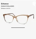 Euc! Women's Enhance EN4145 Brown Eyeglasses Frame 54/17/145 Pre-owned. Price: $19.98.
