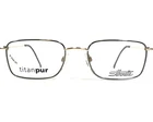 Silhouette Eyeglasses Frames M-7270 /80 V6057 Gold Gray Square 51-19-135 New. Price: $137.19.