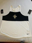 New Orleans Saints Nfl Nike Tank Top Women 2XL White Logo Performance AR7253-100. Price: $20.00.