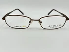 Adolfo Eyeglasses 180 Degree General Brn 53 17 140 Brown Flex Titanium New. Price: $49.99.