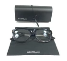Montblanc Eyeglasses Frames MB0306O 007 Brown Black Square Full Rim 55-19-150 New. Price: $199.99.