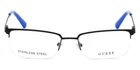 Guess GU50005 002 Matte Black Metal Semi Rim Optical Eyeglasses Frame 56-18-145 New. Price: $91.60.