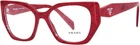 Prada 18WV 15D1O1 Eyeglasses 52MM Red Marble / Clear Demo Lens New. Price: $259.95.