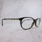 Chanel 3221-Q C.714 Tortoise Gold Chain Link Cc Logo Eyeglass Frames Italy 51-15 Pre-owned. Price: $269.99.