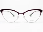 New Prada VPR55S UF6-1O1 Womens Eyeglasses Frames Bordeaux/silver Cats 54/16. Price: $189.99.