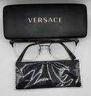 Versace -mod 1247 1252 52-17-140 Women's Eyeglasses Frames Gold & Black Metal Pre-owned. Price: $55.00.