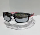 Authentic Oakley Chainlink Sunglasses Black Red W/ Silver Lenses Pre-owned. Price: $59.95.