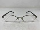 Liz Claiborne L327 03UW 47-18-130 Shiny Silver Half Rim Eyeglasses Frame &885 New. Price: $58.50.
