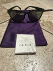 Gucci GG0232SK 002 Cat Eye Sunglasses Black Plastic Frame Gray Tinted UV400 Pre-owned. Price: $200.00.