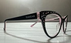 Bebe BB7024 Bejeweled Black Rose Crystal Authentic Designer Eyeglasses 50-15 Pre-owned. Price: $69.95.