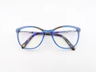 Fossil Eyeglasses Frames Only, 7112 Pjp, 54-18-140, Blue/brown Pre-owned. Price: $34.99.