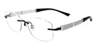 Charmant Eyeglasses XL2041 Bk Line Art Black/silver Rimless Japan 53 16 135MM Pre-owned. Price: $49.95.