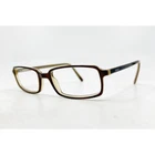 Versus Versace Mod 8007 153 Brown Rectangle Eyeglasses Frames Italy 50-17-135 Pre-owned. Price: $31.99.