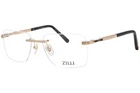 Zilli ZI60086 C01 Eyeglasses Men's Shiny Gold/black Rimless Rectangle Shape 58MM New. Price: $229.95.