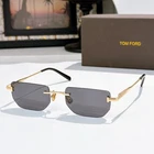 Tom Ford FT1355 Rimless Sunglasses 52 19-145 Luxury Metal Frame Unisex Shade New. Price: $165.99.