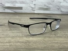 Oakley Eyeglasses OX3222-0154 Steel Plate Black Coal Rectangular 18-141 Pre-owned. Price: $53.88.