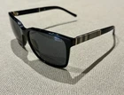 Burberry BE4181 3001/87 Square Sunglasses Black/gray 140MM Pre-owned. Price: $125.00.