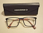 Converse A227 Eyeglasses Frames Black & Inner Red Temple Unisex 52 17 140 Pre-owned. Price: $37.99.