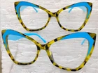 Classy Vintage 60S Retro Cat Eye Style Clear Lens Glasses Funky Marble Frame New. Price: $13.94.
