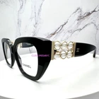 New Chanel Eyeglasses Frames Black Womens 52-18-140MM Rotating Pearls Cc. Price: $940.99.