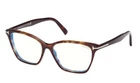 Tom Ford FT5949-B 052 Dark Havana/blue Block Lenses Cat-eye Women's Eyeglasses New. Price: $238.45.