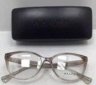 Ralph By Lauren Women RA7135 Eyeglasses In Transparent Brown Size 53 New. Price: $56.50.