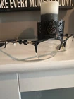 Gucci Black Browline Full Rim Eyeglasses Frames, Metal/plastic Solid Unisex Pre-owned. Price: $89.00.