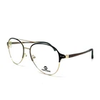 Eyecroxx EC592MD COL.3 Black Gold Full Rim Metal Aviator Eyeglasses 54-17 140 New. Price: $60.01.