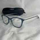 Vogue Eyeglasses Frames Only VO5152 2534 Blue Silver Square Full Rim 52-17-140 Pre-owned. Price: $17.07.