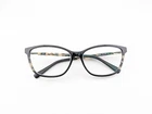 Escada Eyeglasses Frames Only, VESB04K COL.0700, 54-15-135, Black/brown Pre-owned. Price: $39.99.