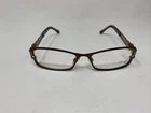 Skaga 3663 5201 52/16/135 Brown Metal Flex Hinge Eyeglass Frame &H17 New. Price: $49.50.