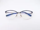 Escada Eyeglasses, Frames Only, VESB01K 0H60 Nvy Blue/silver, 52-18-135, Plastic Pre-owned. Price: $34.99.