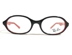 Ray-ban RB1526 3573 Kids Eyeglasses Frames Black Red Oval Full Rim 45-16-120 New. Price: $35.69.