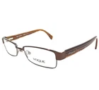 Vogue Eyeglasses Frames VO3558 775 Brown Rectangular Wood Grain 51-17-140 New. Price: $71.33.