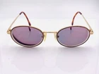 Vintage Charmant CH8010 Brown Gold Metal Oval Sunglasses Japan Frames Only Unspecified. Price: $18.00.