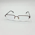 Michael Ryen Eyeglasses Frames Only MR-258 C1 Brown Rectangle Half Rim 57-17-145 Pre-owned. Price: $20.78.