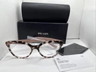 Prada Eyeglasses Vpr 11R Sz 52 17 140 ROJ-101 Pink Havana Cat Frame Italy New. Price: $89.99.