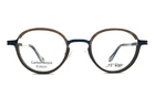 J. F. Rey Eyeglasses Frames JF2980 9520 Brown Wood Navy Blue Round 48-23-144 New. Price: $249.99.