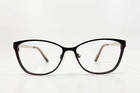 Bebe BB5171 (200) Topaz 52-15-140MM Eyeglasses Frames Only Womens Black Gold Pre-owned. Price: $39.99.