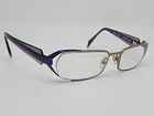 Alain Mikli ML1021 0043 Blue Purple Silver Semi Rimless Eyeglasses Frame 53MM Pre-owned. Price: $45.99.