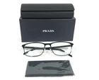 Prada Eyeglasses Frames VPR66Y 1AB-1O1 Polished Shiny Black Square 57-17-145 New. Price: $229.99.