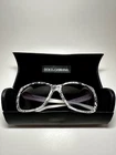 Rare Dolce & Gabbana Dg 4111 White Sicilian Lace Clear Cat Eye Sunglasses + Case Pre-owned. Price: $180.00.