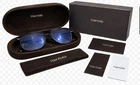 Tom Ford TF5665-B 001 Blue Block Eyeglasses Black W/ Case Box Light Pre-owned. Price: $90.00.
