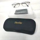 Steroflex 2292 Eyeglass Frames Mens 57-16-145 Silver Metal Rectangular Case Pre-owned. Price: $19.54.